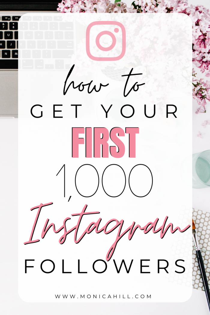 How to get your first 1000 followers on Instagram by Monica Hill Instagram Strategist | Getting your first followers on Instagram can feel overwhelming, but these simple Instagram strategies will help you grow your Instagram account with ease. For more Instagram tips, Instagram hashtags, Instagram story ideas, Instagram story templates, influencer marketing, and my hashtag course, read monicahill.com #instagram #socialmedia #influencer #ig #followers #engagement #monicahill #instagramstrategist